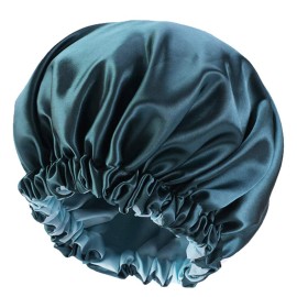 Satin Bonnet Silk Bonnet Hair Bonnet for Sleeping-Slouchy Beanie Hat Satin Sleep Cap for Women\'s Natural & Curly Hair(Blue Zircon) Satin Bonnet Silk Bonnet Hair Bonnet for Sleeping-Slouchy Beanie Hat Satin Sleep Cap for Women\'s Natural & Curly Hair(Blue Zircon)