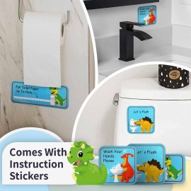 Potty Training Chart with 35 Stickers, 3 Reminder Stickers and Crown for Toddlers Boys and Girls - Potty Training Rewards for Kids - Dino Potty Training Chart with 35 Stickers, 3 Reminder Stickers and Crown for Toddlers Boys and Girls - Potty Training Rewards for Kids - Dino