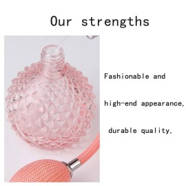 Lamoutor Vintage Perfume Spray Bottle 100ml Pink Vintage Refillable Perfume Bottle with Long Tassel Lamoutor Vintage Perfume Spray Bottle 100ml Pink Vintage Refillable Perfume Bottle with Long Tassel