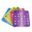 Yuanhe Shutter Slide Bingo Cards - 5 Pack Multi Color Extra Thick Stitched, Easy Read with Finger-Tip Sliding Windows
