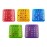 Yuanhe Shutter Slide Bingo Cards - 5 Pack Multi Color Extra Thick Stitched, Easy Read with Finger-Tip Sliding Windows