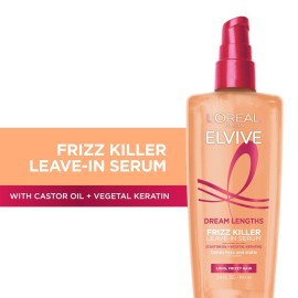L\'Oreal Paris Elvive Dream Lengths Frizz Killer Leave-In Serum, 3.4 Ounce
