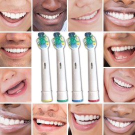 Replacement Brush Heads Compatible with Oral-B-Braun- Floss Action - Pack of 4 Generic Electric Toothbrush Replacement Heads Replacement Brush Heads Compatible with Oral-B-Braun- Floss Action - Pack of 4 Generic Electric Toothbrush Replacement Heads