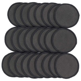 Chloven 25 Pack Charcoal Bamboo Reusable Makeup Remover Pads - Bamboo Reusable Cotton Rounds for Toner, Washable Eco-Friendly Pads for All Skin Types with Cotton Laundry Bag Chloven 25 Pack Charcoal Bamboo Reusable Makeup Remover Pads - Bamboo Reusable Cotton Rounds for Toner, Washable Eco-Friendly Pads for All Skin Types with Cotton Laundry Bag