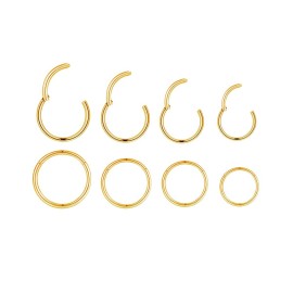 4Pairs 18G Surgical Steel Hinged Clicker Segment N..