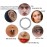 4Pairs 18G Surgical Steel Hinged Clicker Segment Nose Rings Hoop Helix Cartilage Daith Tragus Sleeper Earrings Body Piercing for Women Men (18G - Gold - (6mm-12mm) - 4Pairs)