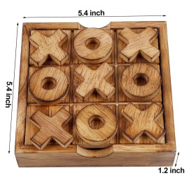 Glintoper Tic Tac Toe & 4 in a Row Table Games Set - Rustic Decor Wood Strategy Board Games for Families Glintoper Tic Tac Toe & 4 in a Row Table Games Set - Rustic Decor Wood Strategy Board Games for Families