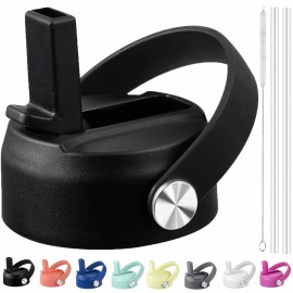 Straw Lid for Hydroflask 12 16 18 20 32 40 oz Wide Mouth,Replacement Straw Cap for Hydroflask,Top Sport Bottle Accessories, Black Straw Lid for Hydroflask 12 16 18 20 32 40 oz Wide Mouth,Replacement Straw Cap for Hydroflask,Top Sport Bottle Accessories, Black
