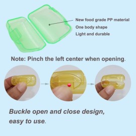 V-TOP 20 Pack Travel Toothbrush Head Covers, Portable Toothbrush Pod Caps Case Protector for Home and Outdoor V-TOP 20 Pack Travel Toothbrush Head Covers, Portable Toothbrush Pod Caps Case Protector for Home and Outdoor