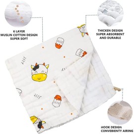Baby Burp Cloths Muslin Washcloths 6Pack - Muslin Burp Cloths Hanky Large 20\'\'x10\'\' Extra Soft Absorbent Baby Burp Rags for Newborn 100% Cotton for Boys Girls Gift 6 Layers Machine Washable Baby Burp Cloths Muslin Washcloths 6Pack - Muslin Burp Cloths Hanky Large 20\'\'x10\'\' Extra Soft Absorbent Baby Burp Rags for Newborn 100% Cotton for Boys Girls Gift 6 Layers Machine Washable