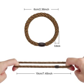 Hair Ties for Women Girls, Funtopia 30 Pcs Elastics Hair Bands Ponytail Holders for Thick Hair, No Damage No Crease Hair Elastics (Black/Brown/White/Beige/Coffee) Hair Ties for Women Girls, Funtopia 30 Pcs Elastics Hair Bands Ponytail Holders for Thick Hair, No Damage No Crease Hair Elastics (Black/Brown/White/Beige/Coffee)