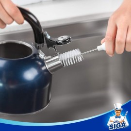 MR.SIGA 5 Pack Bottle Brush Cleaning Set with Storage Holder, Cleaning Brushes for Long Narrow Neck Bottles, Water Bottles, Baby Bottles, Tumblers, Drinking Glasses, Strews MR.SIGA 5 Pack Bottle Brush Cleaning Set with Storage Holder, Cleaning Brushes for Long Narrow Neck Bottles, Water Bottles, Baby Bottles, Tumblers, Drinking Glasses, Strews