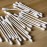 400pcs CGR Organic cotton Swabs, 100% Cotton Double-Tipped, White Paper Sticks(compostable), Travel Pack(8 Pack of 50 Swabs Total) (400)