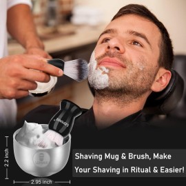 Shaving Kit for Men, Include Safety Razor, Sandalwood Cream, aftershave, Pre Shave Oil, Shaving Brush and Bowl, Shaving Apron Bib -Unique Gifts for Him Stocking Stuffers Shaving Kit for Men, Include Safety Razor, Sandalwood Cream, aftershave, Pre Shave Oil, Shaving Brush and Bowl, Shaving Apron Bib -Unique Gifts for Him Stocking Stuffers