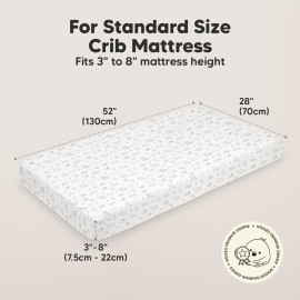 KeaBabies 2-Pack Organic Crib Sheets for Boys, Girls - 52x28 Fitted Crib Mattress Sheet Neutral, Breathable Jersey Cotton Cover for Baby Bed, Toddler Mattress, Soft & Cute Prints (Woodland) KeaBabies 2-Pack Organic Crib Sheets for Boys, Girls - 52x28 Fitted Crib Mattress Sheet Neutral, Breathable Jersey Cotton Cover for Baby Bed, Toddler Mattress, Soft & Cute Prints (Woodland)