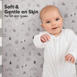 KeaBabies 2-Pack Organic Crib Sheets for Boys, Girls - 52x28 Fitted Crib Mattress Sheet Neutral, Breathable Jersey Cotton Cover for Baby Bed, Toddler Mattress, Soft & Cute Prints (Woodland) KeaBabies 2-Pack Organic Crib Sheets for Boys, Girls - 52x28 Fitted Crib Mattress Sheet Neutral, Breathable Jersey Cotton Cover for Baby Bed, Toddler Mattress, Soft & Cute Prints (Woodland)