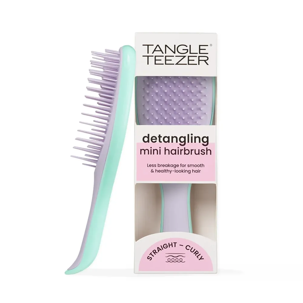 Tangle Teezer Ultimate Detangler Hairbrush, Eliminates Knots & Reduces Breakage, Mini Hair Brush for Travel, Small Hands & All Hair Types, Wisteria Leaf Tangle Teezer Ultimate Detangler Hairbrush, Eliminates Knots & Reduces Breakage, Mini Hair Brush for Travel, Small Hands & All Hair Types, Wisteria Leaf