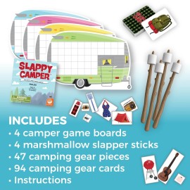 MindWare Slappy Camper Strategy Game - Think Fast and Fill Your Camper - for 2-4 Players - Ages 5 and Up MindWare Slappy Camper Strategy Game - Think Fast and Fill Your Camper - for 2-4 Players - Ages 5 and Up