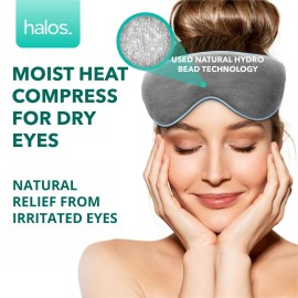 MyHalos Eye Mask for Dry Eyes - Steam Warm Compress for Eyes - Remove Styes, Chalazion Therapy Warming and Heating Pad Hot Compress - Moist Heat Mask for Blepharitis & MGD MyHalos Eye Mask for Dry Eyes - Steam Warm Compress for Eyes - Remove Styes, Chalazion Therapy Warming and Heating Pad Hot Compress - Moist Heat Mask for Blepharitis & MGD