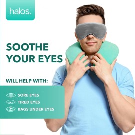 MyHalos Eye Mask for Dry Eyes - Steam Warm Compress for Eyes - Remove Styes, Chalazion Therapy Warming and Heating Pad Hot Compress - Moist Heat Mask for Blepharitis & MGD MyHalos Eye Mask for Dry Eyes - Steam Warm Compress for Eyes - Remove Styes, Chalazion Therapy Warming and Heating Pad Hot Compress - Moist Heat Mask for Blepharitis & MGD