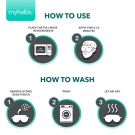 MyHalos Eye Mask for Dry Eyes - Steam Warm Compress for Eyes - Remove Styes, Chalazion Therapy Warming and Heating Pad Hot Compress - Moist Heat Mask for Blepharitis & MGD MyHalos Eye Mask for Dry Eyes - Steam Warm Compress for Eyes - Remove Styes, Chalazion Therapy Warming and Heating Pad Hot Compress - Moist Heat Mask for Blepharitis & MGD