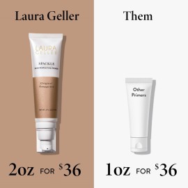 LAURA GELLER NEW YORK Spackle Primer - Champagne Glow - Super-Size 2 Fl Oz - Hyaluronic Acid Makeup Primer for Mature Skin LAURA GELLER NEW YORK Spackle Primer - Champagne Glow - Super-Size 2 Fl Oz - Hyaluronic Acid Makeup Primer for Mature Skin