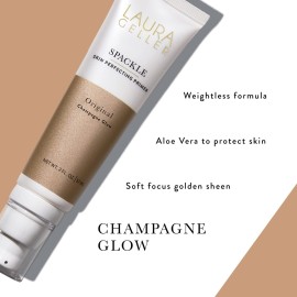 LAURA GELLER NEW YORK Spackle Primer - Champagne Glow - Super-Size 2 Fl Oz - Hyaluronic Acid Makeup Primer for Mature Skin LAURA GELLER NEW YORK Spackle Primer - Champagne Glow - Super-Size 2 Fl Oz - Hyaluronic Acid Makeup Primer for Mature Skin