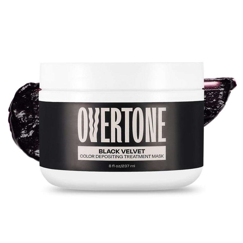 Overtone Color Depositing Semi-Permanent Hair Dye Conditioner - 8 oz For Natural & Color-Treated Hair, Moisturizing Shea Butter & Coconut Oil - Vegan & Cruelty-Free, Rich Velvet is now Black Velvet Overtone Color Depositing Semi-Permanent Hair Dye Conditioner - 8 oz For Natural & Color-Treated Hair, Moisturizing Shea Butter & Coconut Oil - Vegan & Cruelty-Free, Rich Velvet is now Black Velvet