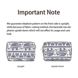 Large Makeup Bag Zipper Pouch Travel Cosmetic Organizer for Women (Large, Elephant) Large Makeup Bag Zipper Pouch Travel Cosmetic Organizer for Women (Large, Elephant)
