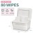 Whiidoom Wipes Dispenser, One-Handed Operation Wipe Holder for Baby & Adult, Seal-Designed Wipes Container for Bathroom Keep Diaper Wipes Fresh (White)