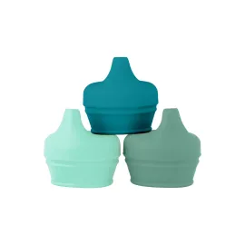 Boon Snug Silicone Sippy Cup Lids - Convert Any Kids Cups or Toddler Cups into Soft Spout Sippy Cups - Toddler Feeding Supplies and Travel Essentials - Green - 3 Count Boon Snug Silicone Sippy Cup Lids - Convert Any Kids Cups or Toddler Cups into Soft Spout Sippy Cups - Toddler Feeding Supplies and Travel Essentials - Green - 3 Count