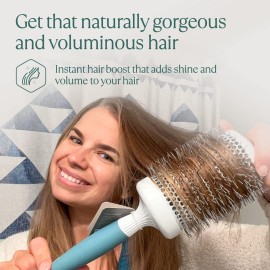 Extra Large Round Hair Brush - Ceramic Round Brush for Precise Styling and Perfect Blowout - Ionic Barrel Brush Lightweight Round Brushes for Blow Drying - Blow Dry Hair Brush(65mm)(not electrical) Extra Large Round Hair Brush - Ceramic Round Brush for Precise Styling and Perfect Blowout - Ionic Barrel Brush Lightweight Round Brushes for Blow Drying - Blow Dry Hair Brush(65mm)(not electrical)