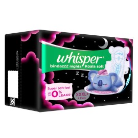 Whisper Ultra Night Sanitary Pads for Women, XXXL+ 8 Napkins