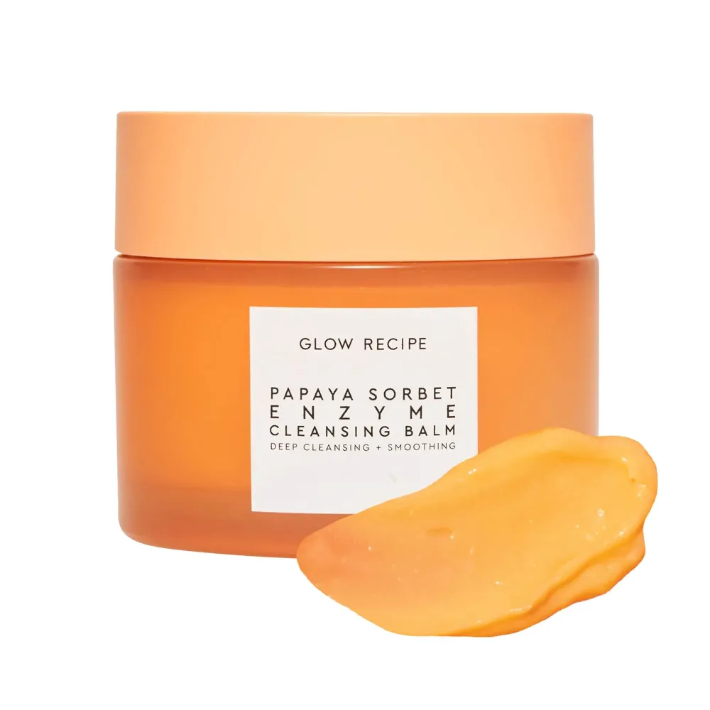 Glow Recipe Papaya Enzyme Cleansing Balm Makeup Remover - Gentle Exfoliator, Makeup Melting Balm & Face Cleanser for Women - Exfoliating Face Wash to Even Skin Tone & Lock-in Facial Hydration (3.38oz) Glow Recipe Papaya Enzyme Cleansing Balm Makeup Remover - Gentle Exfoliator, Makeup Melting Balm & Face Cleanser for Women - Exfoliating Face Wash to Even Skin Tone & Lock-in Facial Hydration (3.38oz)