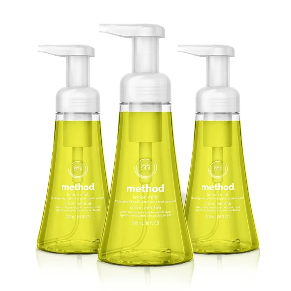 Method Foaming Hand Soap, Lemon Mint, Biodegradable Formula, 10 fl oz (Pack of 3) Method Foaming Hand Soap, Lemon Mint, Biodegradable Formula, 10 fl oz (Pack of 3)