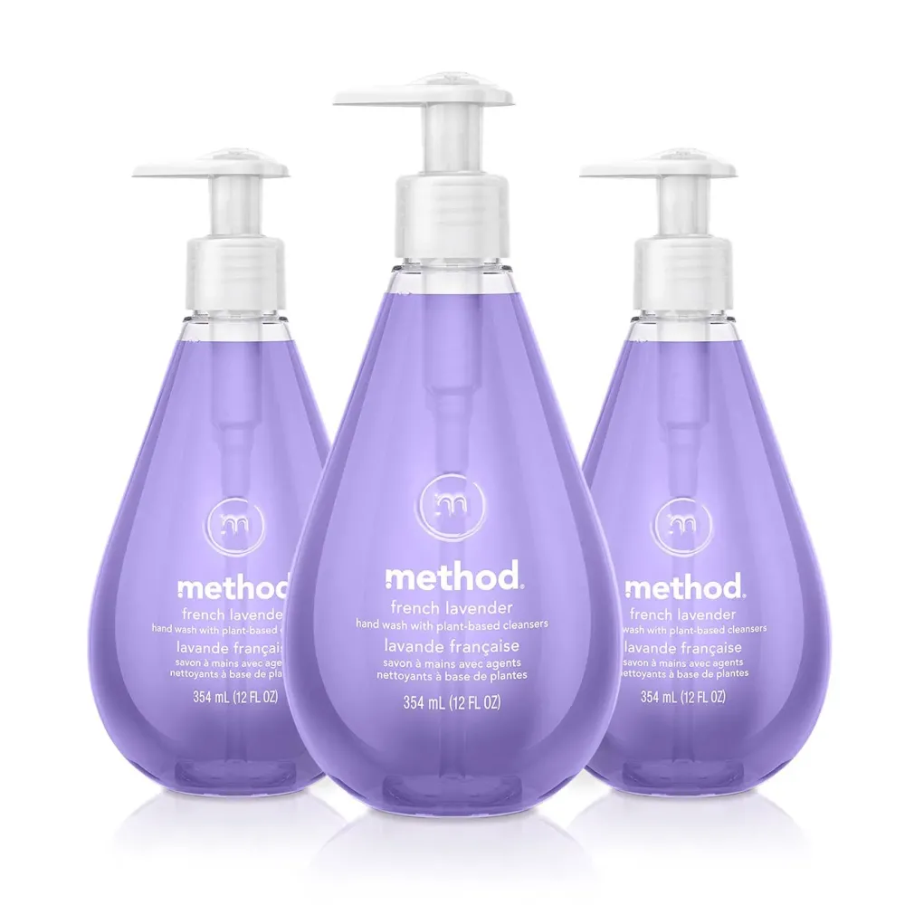 Method Gel Hand Wash, French Lavender, Biodegradable Formula, 12 fl oz (Pack of 3) Method Gel Hand Wash, French Lavender, Biodegradable Formula, 12 fl oz (Pack of 3)