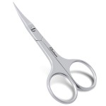 Stelone Multi Purpose Cuticle Scissors Stainless Steel Curved Blade Little Manicure and Eyebrow Scissors for Women, Cosmetic & Brow Scissors for Facial Hair & Eyelash Trimming