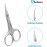 Stelone Multi Purpose Cuticle Scissors Stainless Steel Curved Blade Little Manicure and Eyebrow Scissors for Women, Cosmetic & Brow Scissors for Facial Hair & Eyelash Trimming