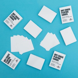 Apostrophe Games Dry Erase Blank Playing Cards w/Tuck Box, Poker Size - 2.5 x 3.5, 180 Reusable Blank Cards, Flash Cards, Board Game Cards & Note Cards