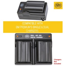 BM Premium EN-EL15C High Capacity Battery for Nikon Zf, Z5, Z6, Z6 II, Z7, Z7II, Z8, D780, D850, D7500, 1 V1, D500, D600, D610, D750, D800, D800E, D810, D810A, D7000, D7100, D7200 Cameras