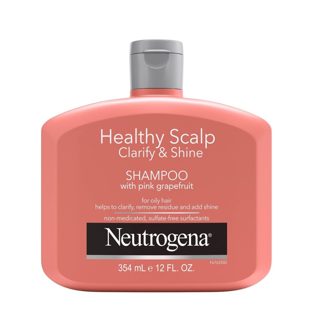 Neutrogena Exfoliating Healthy Scalp Clarify & Shine Shampoo for Oily Hair and Scalp, Anti-Residue Shampoo with Pink Grapefruit, pH-Balanced, Paraben & Phthalate-Free, Color-Safe, 12oz Neutrogena Exfoliating Healthy Scalp Clarify & Shine Shampoo for Oily Hair and Scalp, Anti-Residue Shampoo with Pink Grapefruit, pH-Balanced, Paraben & Phthalate-Free, Color-Safe, 12oz