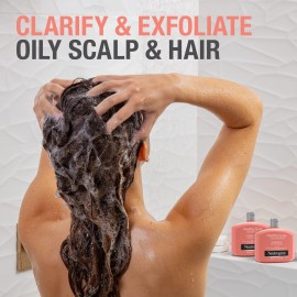 Neutrogena Exfoliating Healthy Scalp Clarify & Shine Shampoo for Oily Hair and Scalp, Anti-Residue Shampoo with Pink Grapefruit, pH-Balanced, Paraben & Phthalate-Free, Color-Safe, 12oz Neutrogena Exfoliating Healthy Scalp Clarify & Shine Shampoo for Oily Hair and Scalp, Anti-Residue Shampoo with Pink Grapefruit, pH-Balanced, Paraben & Phthalate-Free, Color-Safe, 12oz