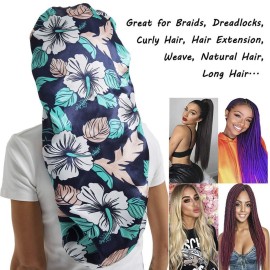 2 Pcs Silk Bonnet for Women Satin, Soft Elastic Band Silky Sleeping Cap Big Bonnets for Women Bonnet for Braids 2 Pcs Silk Bonnet for Women Satin, Soft Elastic Band Silky Sleeping Cap Big Bonnets for Women Bonnet for Braids