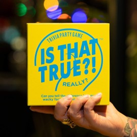 Hygge Games, is That True?! - Can You Tell The Difference Between Wacky fact and Sneaky Fiction? - Trivia Party Game, Yellow (21125) Hygge Games, is That True?! - Can You Tell The Difference Between Wacky fact and Sneaky Fiction? - Trivia Party Game, Yellow (21125)