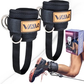 VAIIO Ankle Straps for Cable Machines,Adjustable Comfort fit Neoprene, Reinforce Double D-Ring - Premium Ankle Cuffs to Improve Abdominal Muscles, Lift The Butts, Tone The Legs for Men & Women VAIIO Ankle Straps for Cable Machines,Adjustable Comfort fit Neoprene, Reinforce Double D-Ring - Premium Ankle Cuffs to Improve Abdominal Muscles, Lift The Butts, Tone The Legs for Men & Women