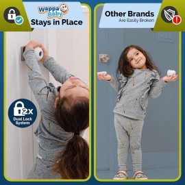 Child Safety Door Knob Cover (4 Pack) Hard-to-Remove Dual-Lock Door Handle Covers for Kids - Reusable Baby Proof Door Knob Locks - Installs Easily, No Tools Needed (White) Child Safety Door Knob Cover (4 Pack) Hard-to-Remove Dual-Lock Door Handle Covers for Kids - Reusable Baby Proof Door Knob Locks - Installs Easily, No Tools Needed (White)