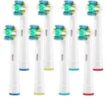 Toothbrush Replacement Heads Refill for Oral Electric Toothbrush Pro 1000 Pro 3000 Pro 5000 Pro 7000 Vitality Floss Action,8 Count with Covers