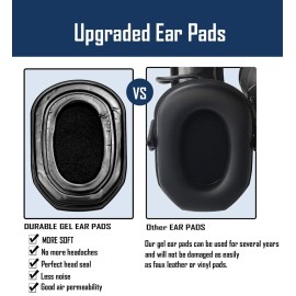 PROHEAR GEP03 Upgraded Gel Ear Pads for Walker\'s Razor Earmuffs, Comfortable and Soft Replacement Gel Ear Cups with Sealed Bottom Shell PROHEAR GEP03 Upgraded Gel Ear Pads for Walker\'s Razor Earmuffs, Comfortable and Soft Replacement Gel Ear Cups with Sealed Bottom Shell
