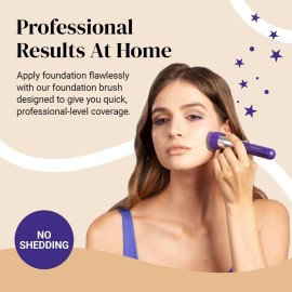 Keshima Large Flat Top Kabuki Foundation Brush - Neon Purple Premium Makeup Brush for Liquid, Cream, and Powder - Buffing, Blending, and Face - 1.6 Top Diameter Keshima Large Flat Top Kabuki Foundation Brush - Neon Purple Premium Makeup Brush for Liquid, Cream, and Powder - Buffing, Blending, and Face - 1.6 Top Diameter
