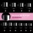 Buqikma 500PCS Short Nail Tips for Acrylic Nails - Clear False Short Artificial Tips for Manicure with BoxPink Box with Tips